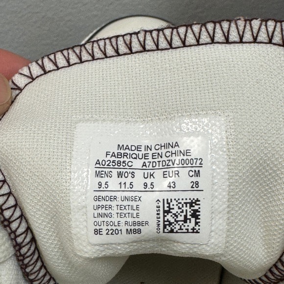 Converse Chuck Taylor All Star High Washed Canvas Kava Bliss A02585C 9.5M 11.5W - Picture 9 of 9